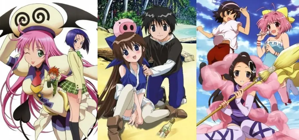 Gambar daftar 10 anime harem terbaik