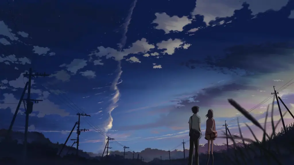 Potret karakter dalam film 5 Centimeters Per Second karya Makoto Shinkai