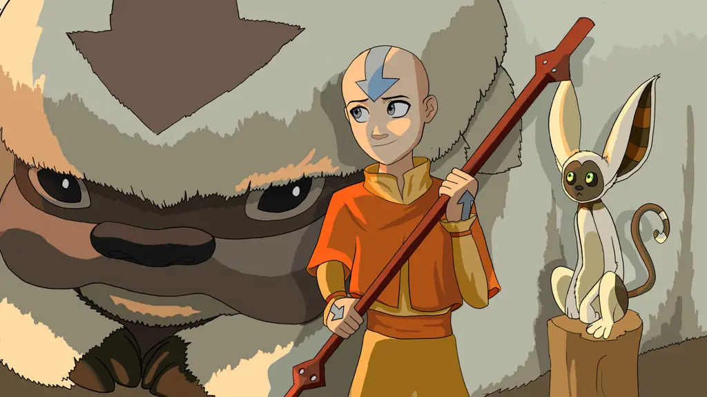 Gambar Aang dan Appa