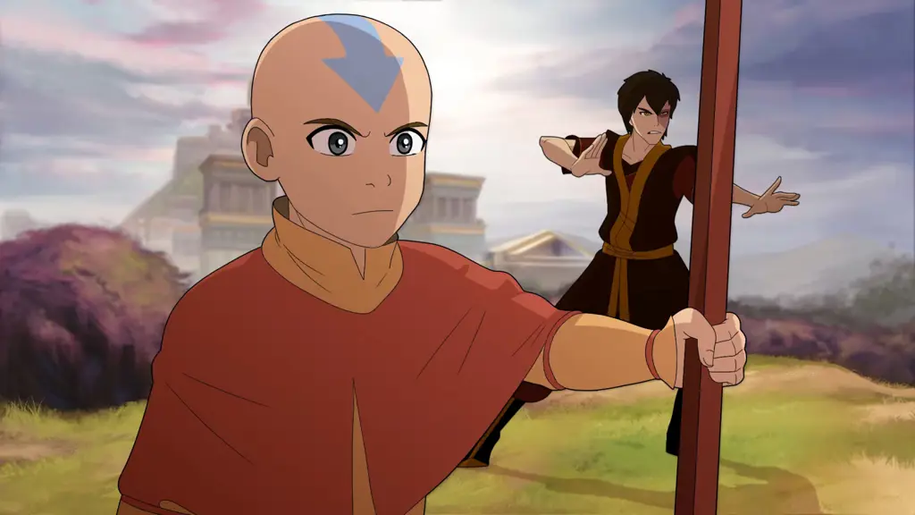 Gambar Aang dan Zuko dari Avatar The Last Airbender