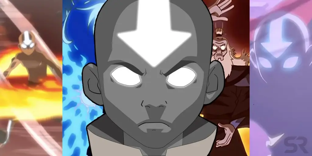 Aang, sang Avatar, dalam poster Avatar The Last Airbender