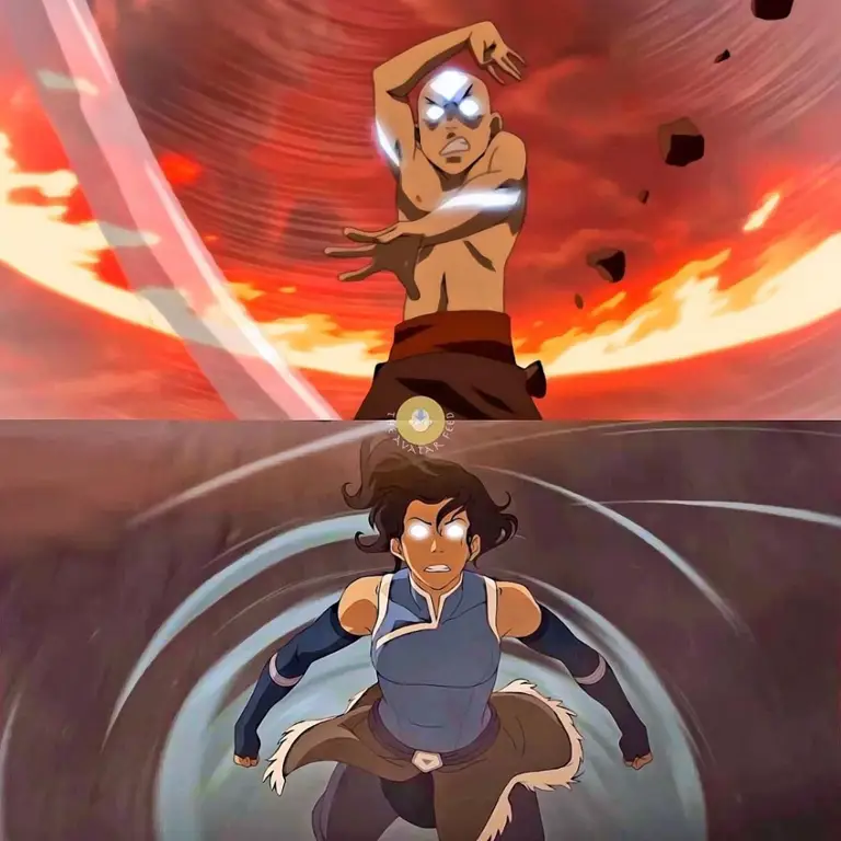 Gambar Aang, Avatar dalam serial tersebut