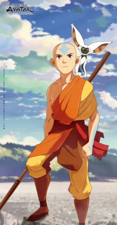 Gambar Aang, Avatar dari serial Avatar: The Last Airbender