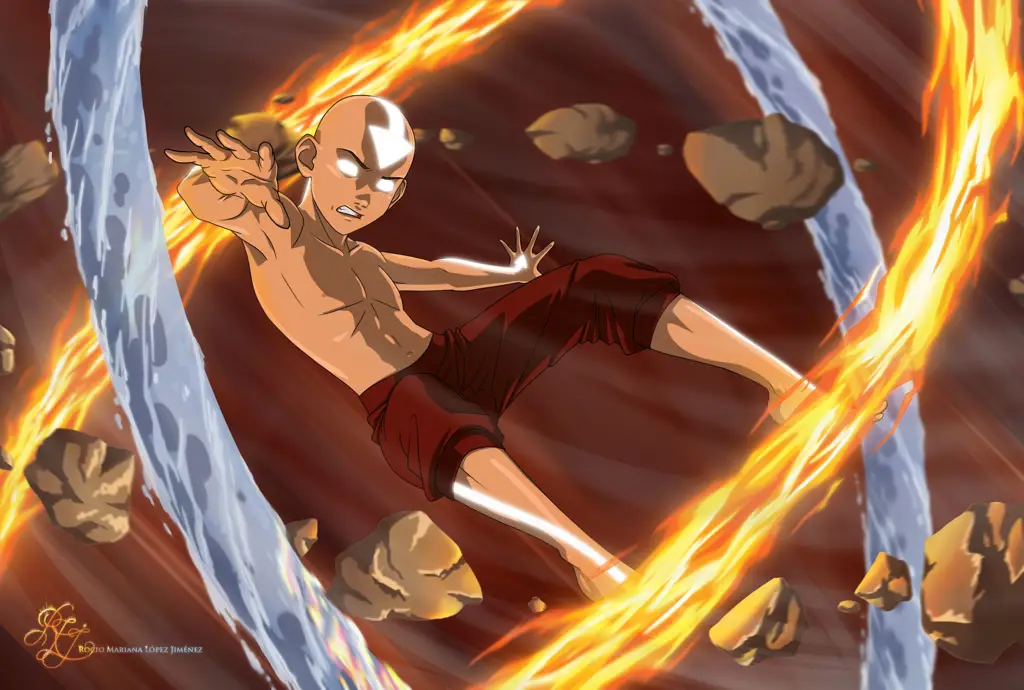 Gambar Aang, Avatar dari serial animasi Avatar: The Last Airbender