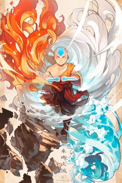 Aang, Avatar dari serial animasi Avatar: The Legend of Aang