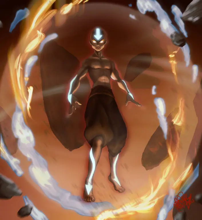 Gambar Aang dari Avatar: The Last Airbender