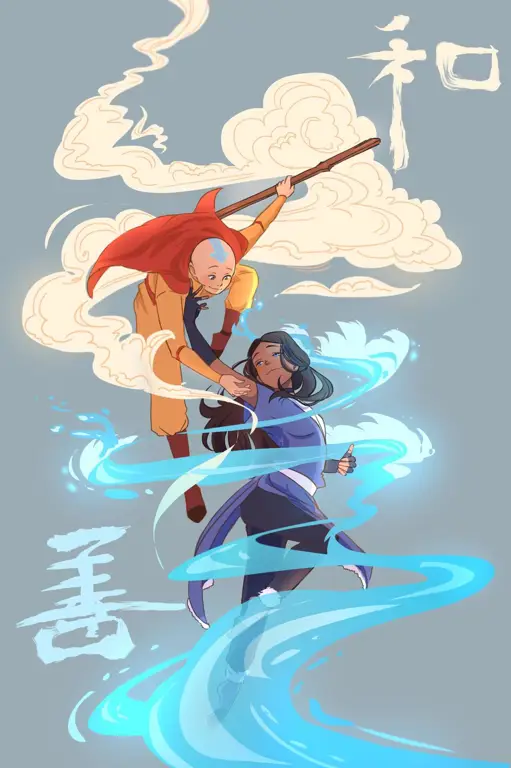 Gambar Aang, tokoh utama Avatar The Last Airbender