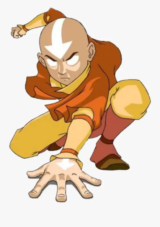 Gambar Aang, sang Avatar, dalam serial The Last Airbender