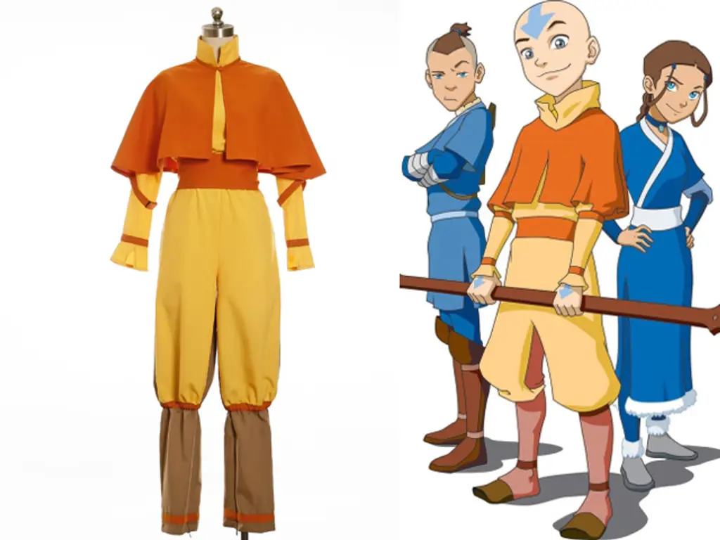 Gambar Aang, Avatar yang sedang berlatih pengendalian angin