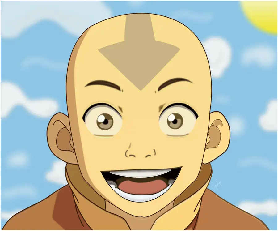 Gambar Aang dari Avatar The Last Airbender