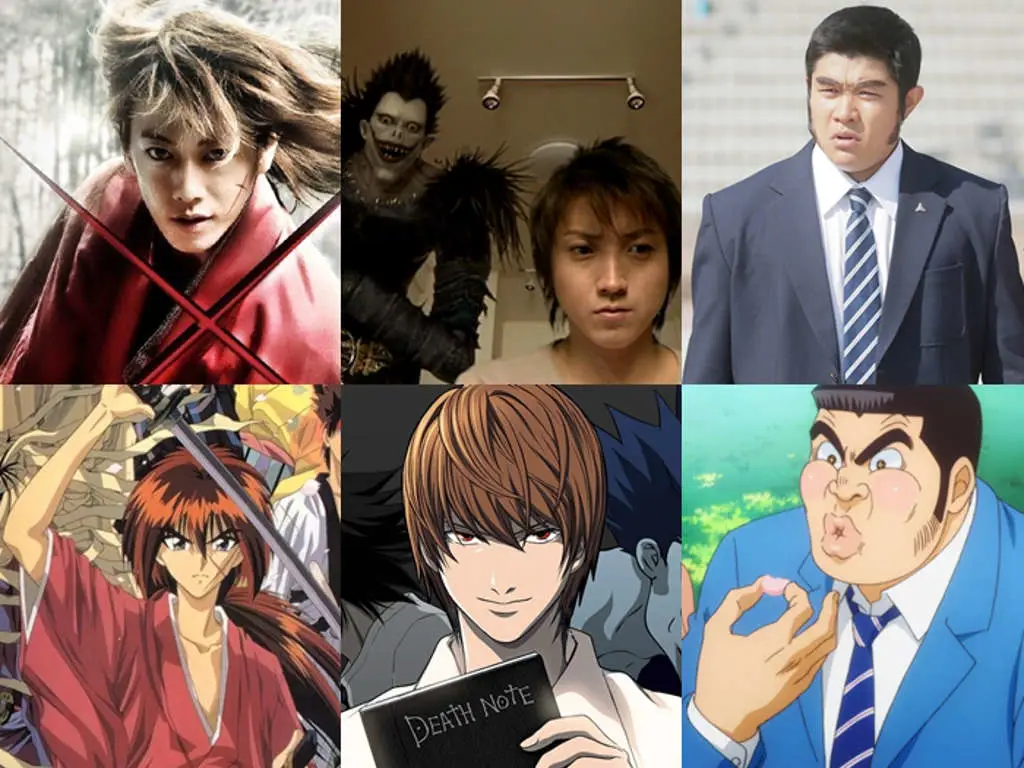 Poster-poster beberapa adaptasi live action anime terbaik