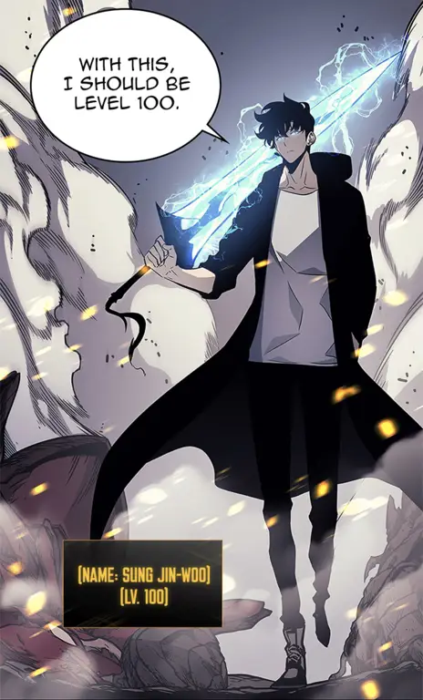 Gambar-gambar dari manhwa Solo Leveling