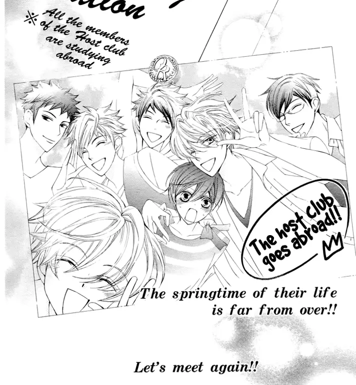 Panel manga Ouran High School Host Club