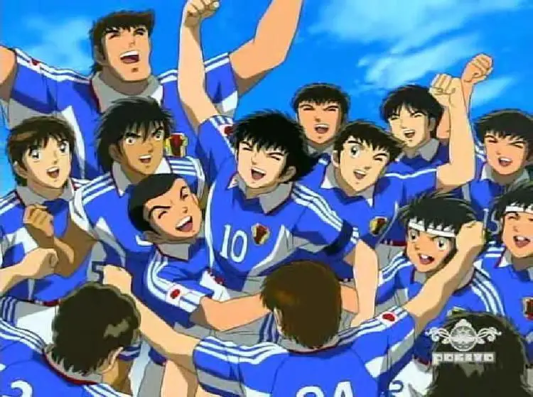 Gambar adegan ikonik dari Captain Tsubasa 2002