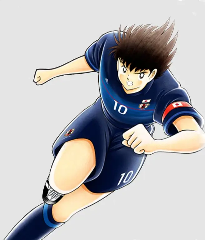 Gambar adegan-adegan ikonik dari Captain Tsubasa 1983