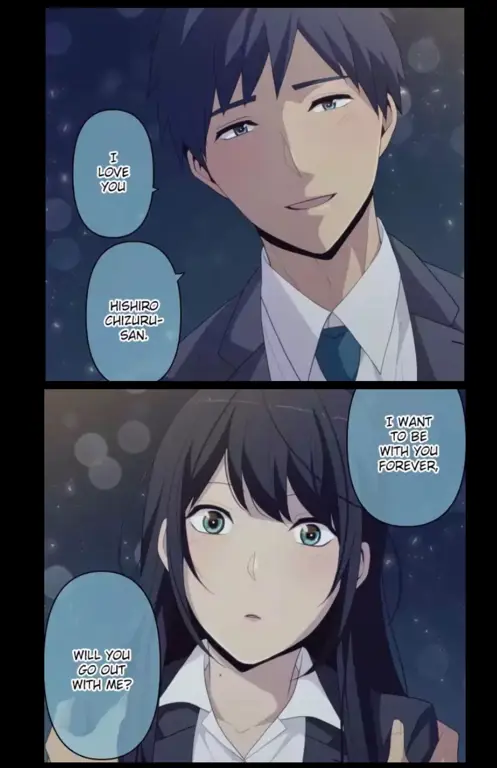 Gambar adegan-adegan menarik dalam manga ReLIFE