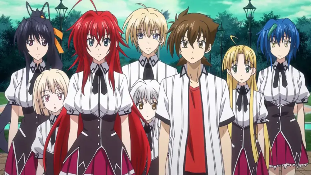 Adegan anime High School DxD yang penuh aksi dan fanservice