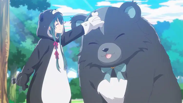 Tangkapan layar adegan menarik dari anime Kuma Kuma Bear.