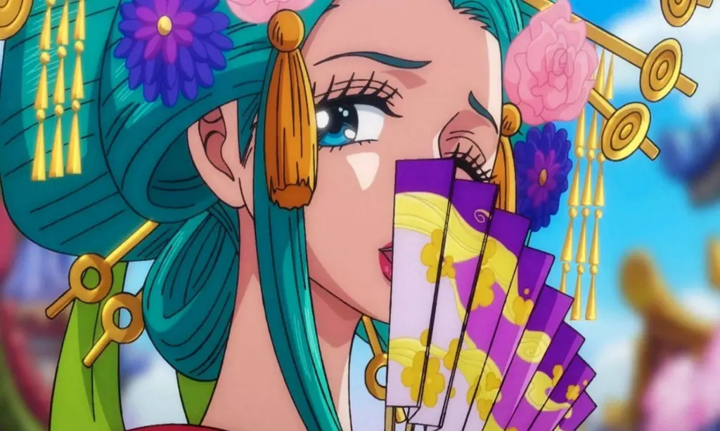 Gambar yang menampilkan adegan-adegan penting dari Arc Wano di One Piece