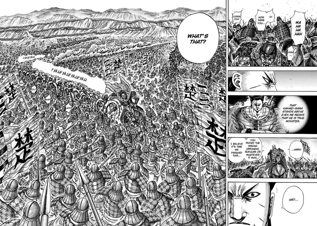 Cuplikan panel-panel menarik dari Kingdom chapter 786