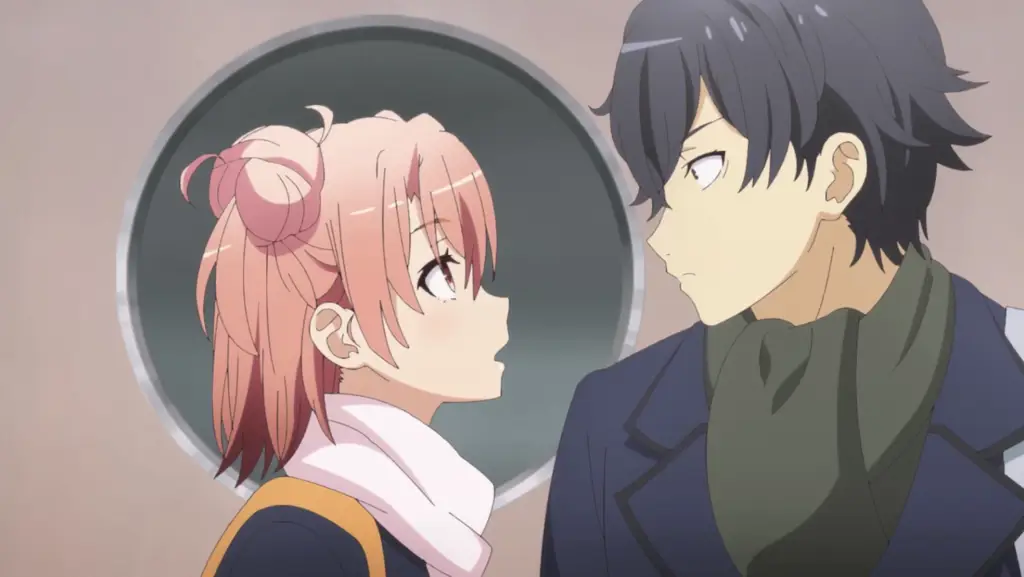 Gambar adegan romantis dalam Oregairu.