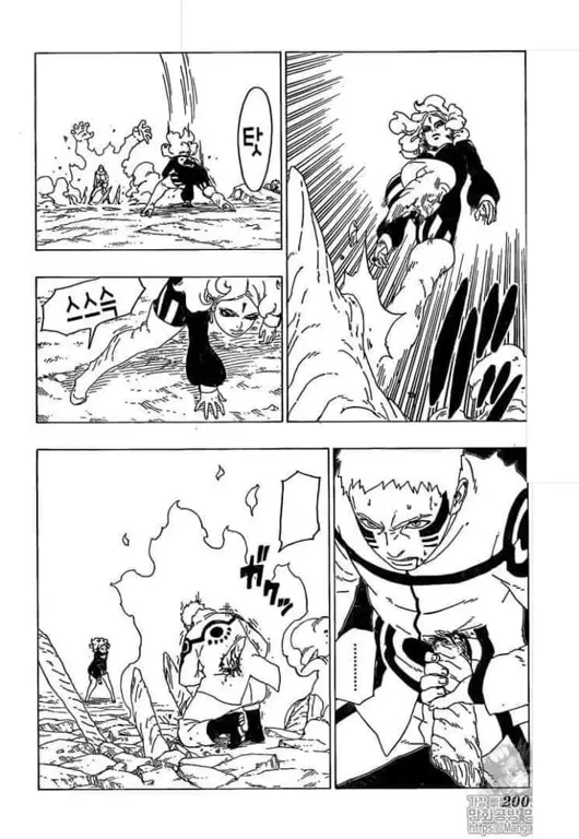 Panel-panel menarik dari komik Boruto chapter 31