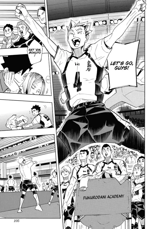 Panel-panel menarik dari manga Haikyuu!!