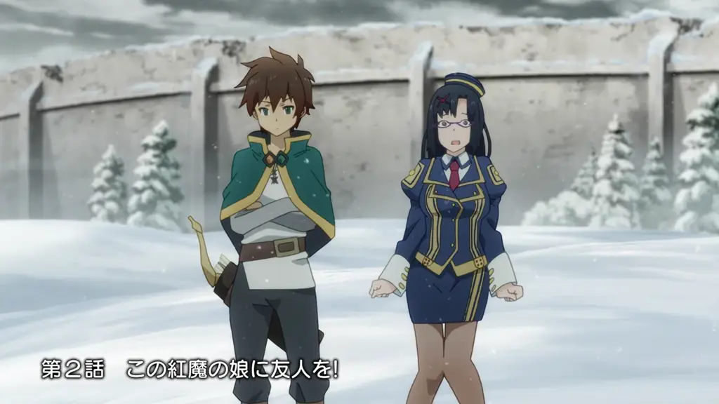 Gambar adegan menarik dari Konosuba Season 1