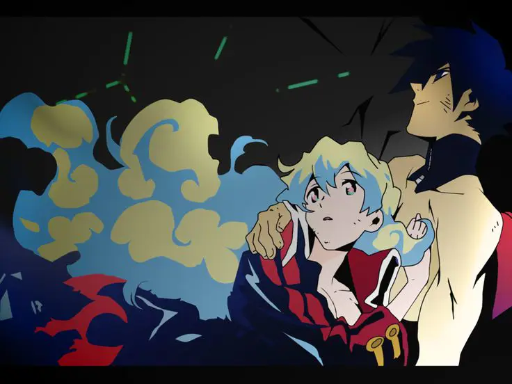 Gambar adegan akhir Gurren Lagann