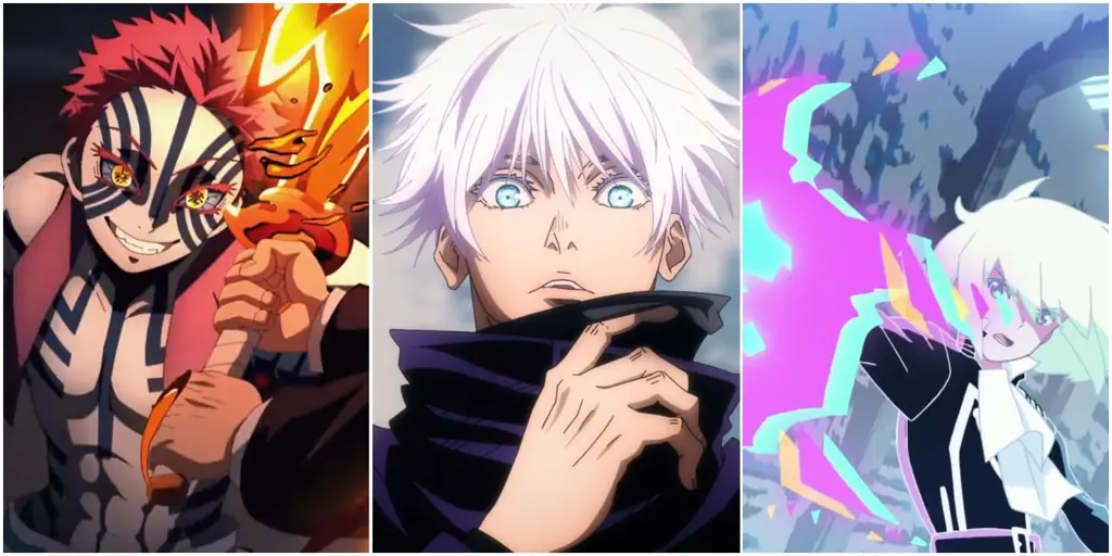 Gambar adegan aksi anime yang dinamis