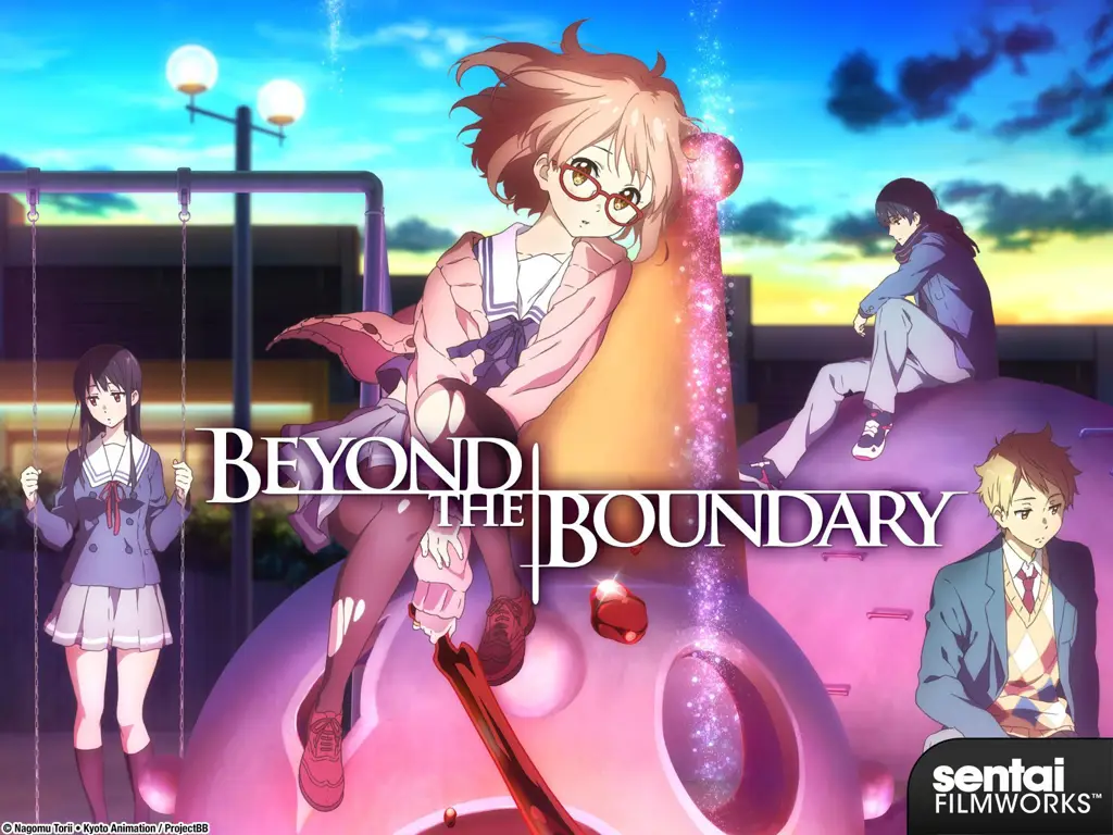 Adegan pertarungan dalam anime Beyond the Boundary