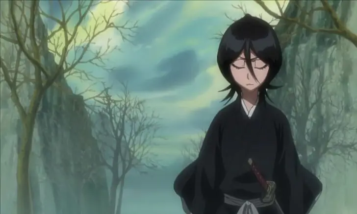 Screenshot adegan pertarungan dari anime Bleach