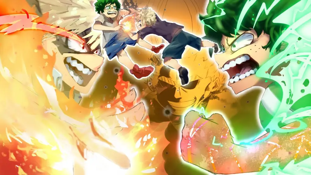 Screenshot adegan menegangkan dari Boku no Hero Academia Season 3