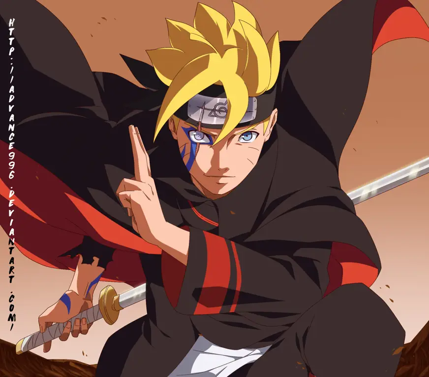 Screenshot adegan menegangkan dari Boruto episode 39