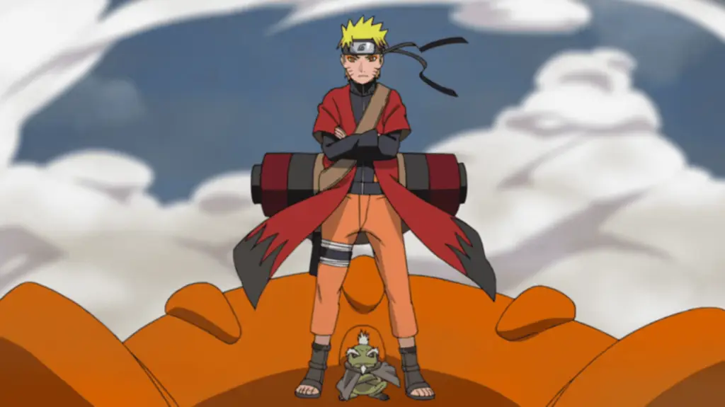 Gambar adegan aksi menegangkan dalam anime Boruto