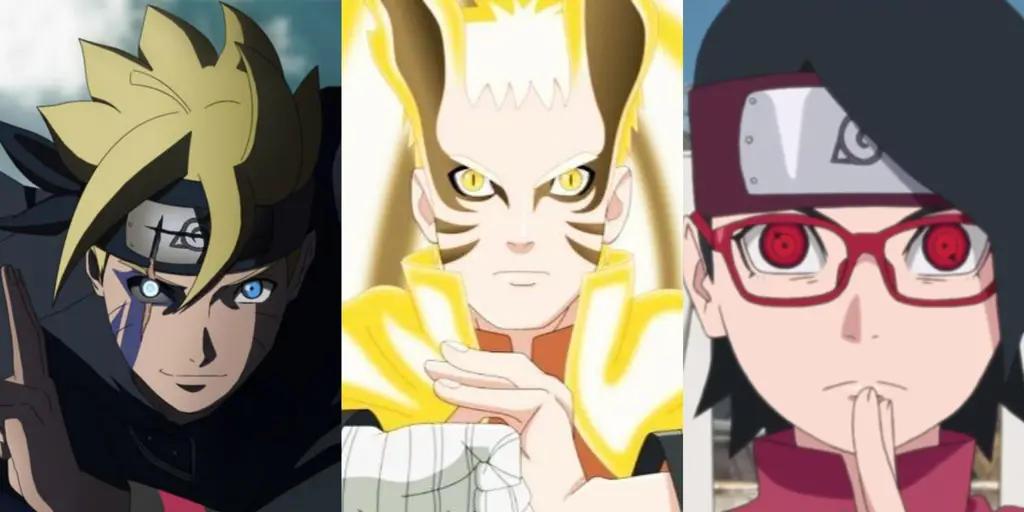 Adegan aksi seru dalam anime Boruto