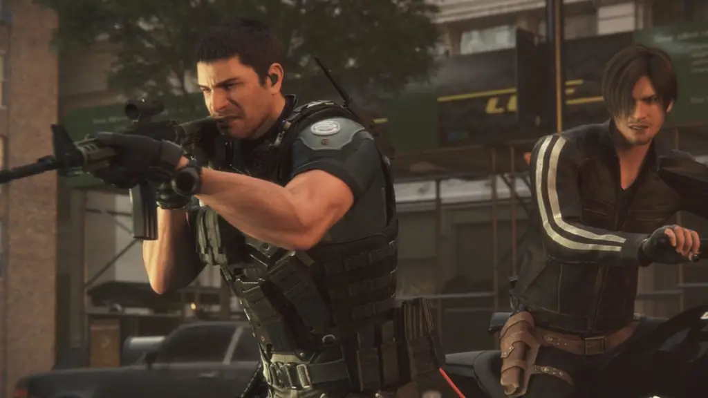 Gambar Chris Redfield dalam film Resident Evil Vendetta