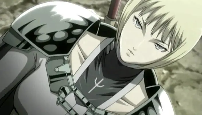 Screenshot adegan dari anime Claymore