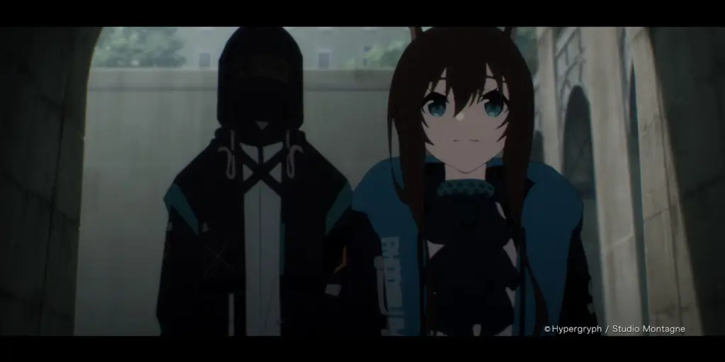 Screenshot episode pertama anime Arknights