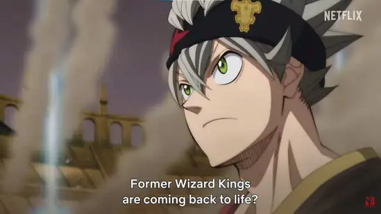 Adegan aksi dalam film Black Clover: Sword of the Wizard King