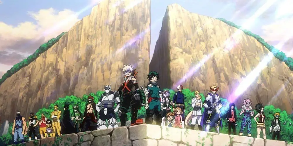 Adegan menegangkan dari film My Hero Academia: Heroes Rising