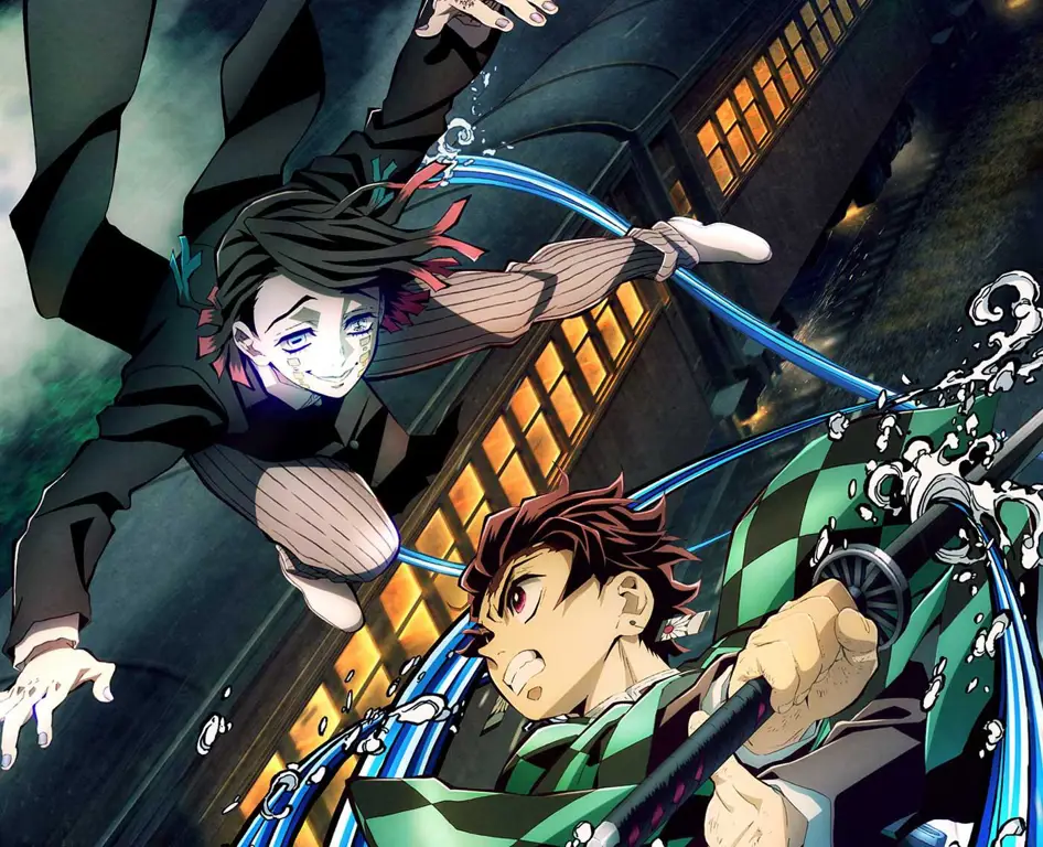 Adegan aksi dalam film Demon Slayer: Mugen Train Adegan seru dari film Demon Slayer: Mugen Train