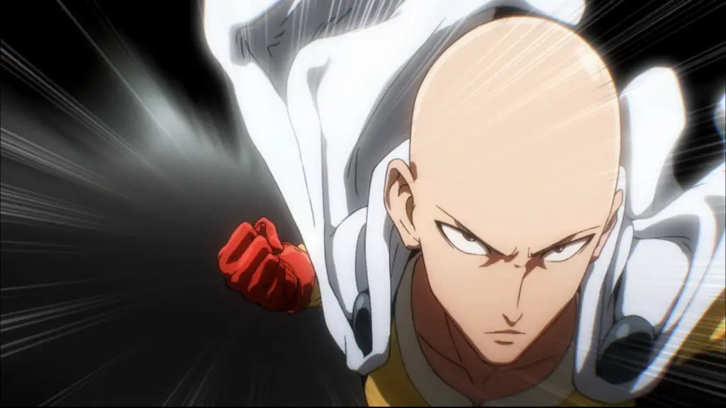 Gambar adegan aksi dari One Punch Man