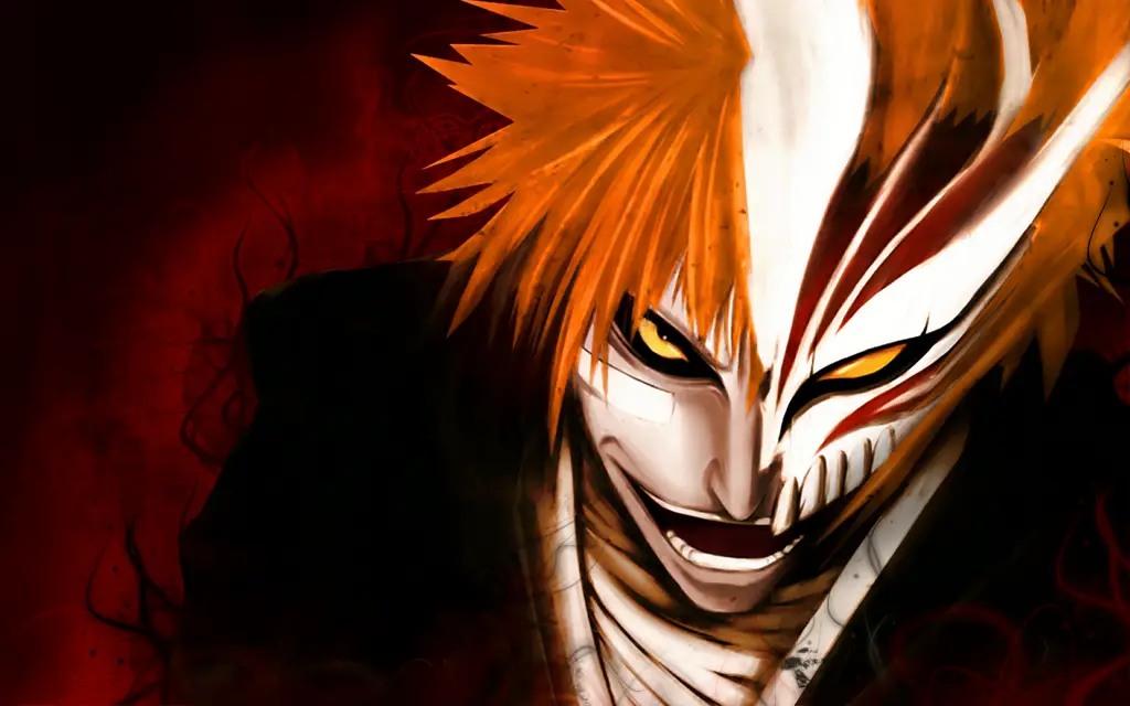 Adegan aksi Ichigo Kurosaki dalam anime Bleach Gambar Ichigo Kurosaki dari Bleach