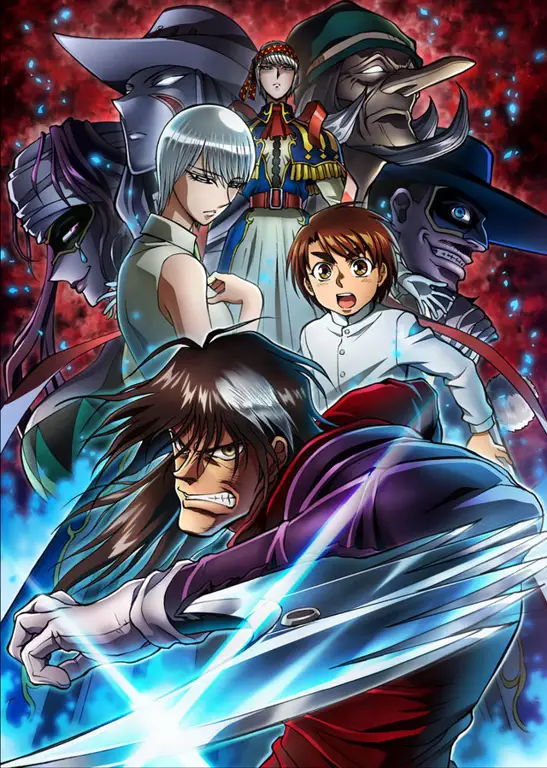 Adegan anime Karakuri Circus yang menegangkan