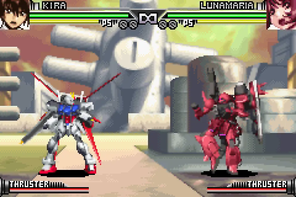 Cuplikan gambar dari Gundam SEED Destiny yang menampilkan pertarungan mecha dan karakter utama.