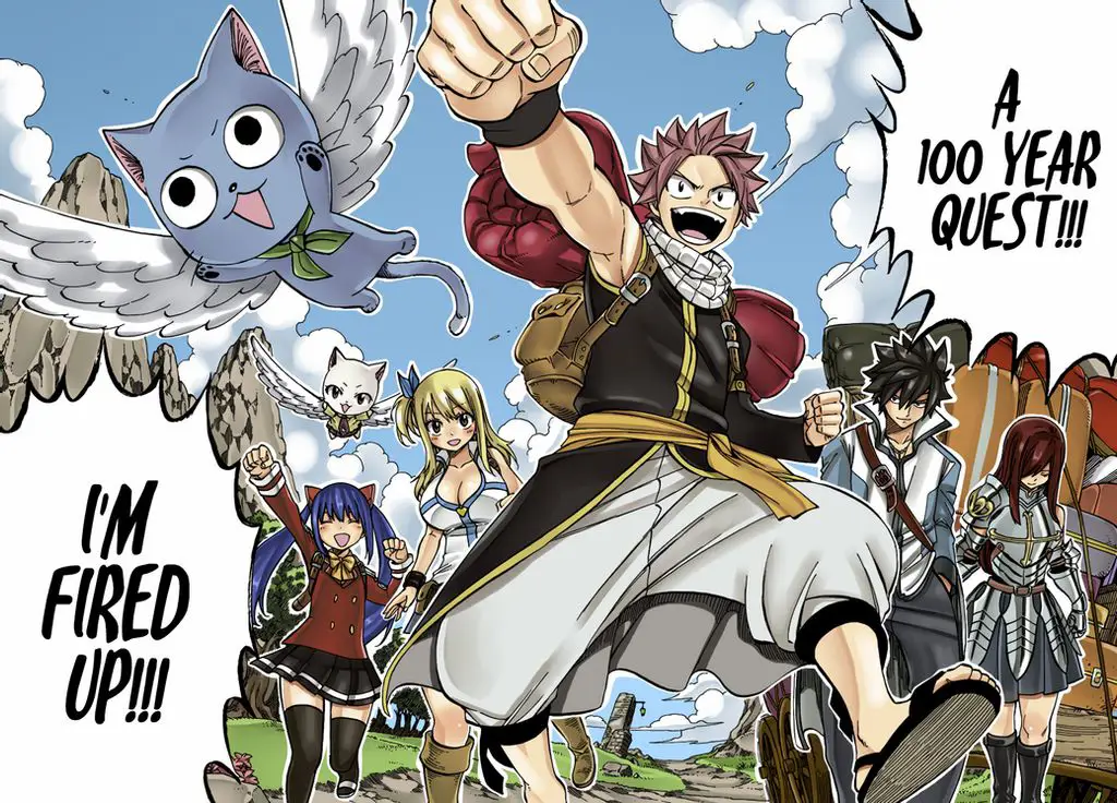 Adegan Aksi Menarik dalam Manga Fairy Tail 100 Year Quest