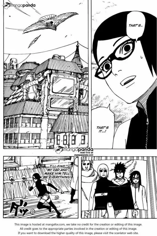 Adegan Aksi dalam Komik Naruto Gaiden Chapter 2