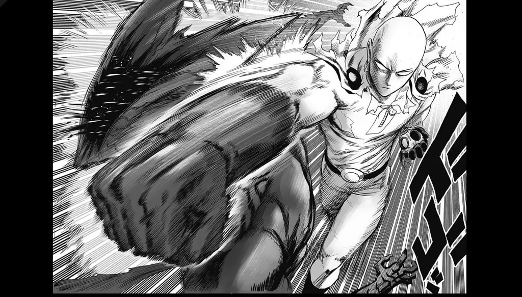 Adegan aksi dalam One Punch Man