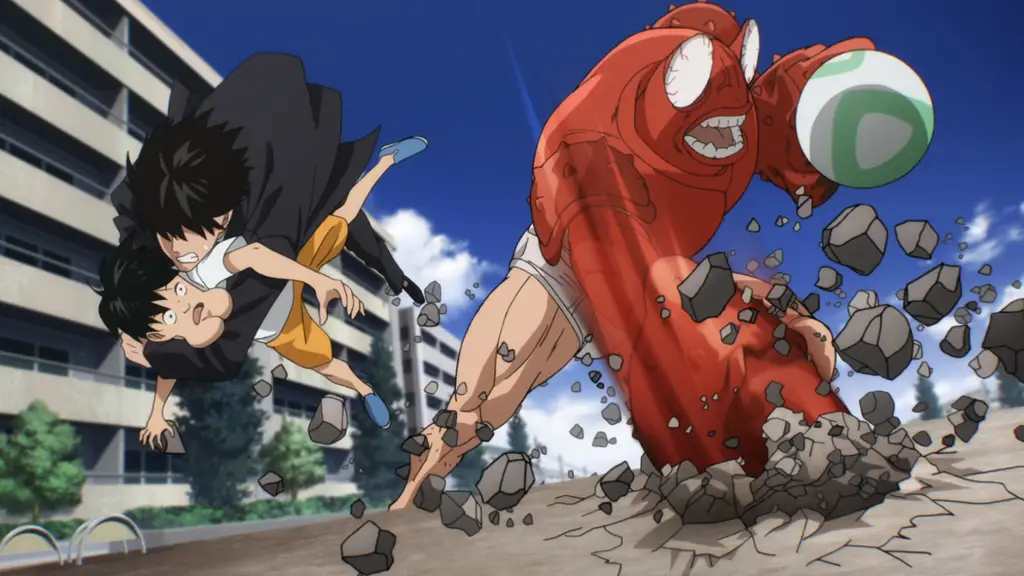 Adegan Aksi Menarik dalam One Punch Man Gambar adegan aksi One Punch Man